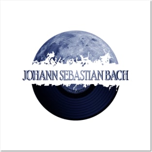 Johann Sebastian Bach blue moon vinyl Posters and Art